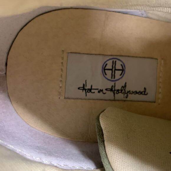 Hot in Hollywood Hidden Wedge Suede Platform Sneaker Heels Sage Green  Size 8 - Picture 7 of 8